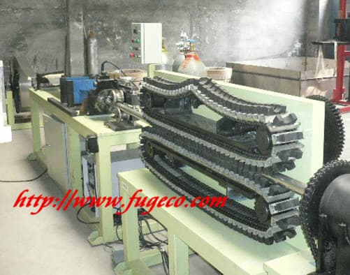 Helix hose making machine